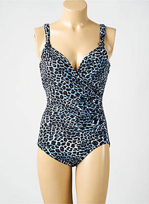 Maillot de bain 1 pièce effet matière satinée haut soutien-gorge moulé gris MIRACLESUIT femme