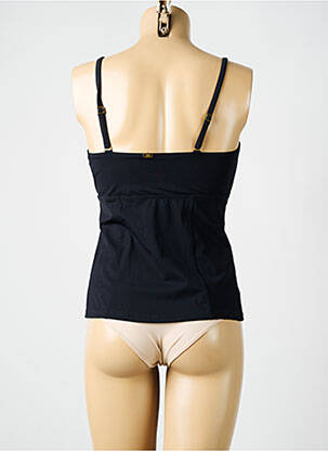 Top de bain bretelles élastiquées amovibles noir AMORESSA femme