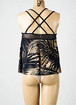 Top de bain imprimé tie and dye noir AMORESSA femme