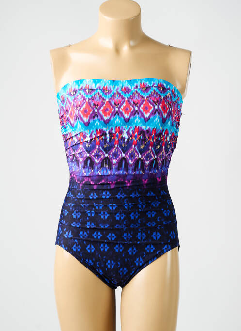 Maillot de bain 1 pièce bleu MIRACLESUIT pour femme