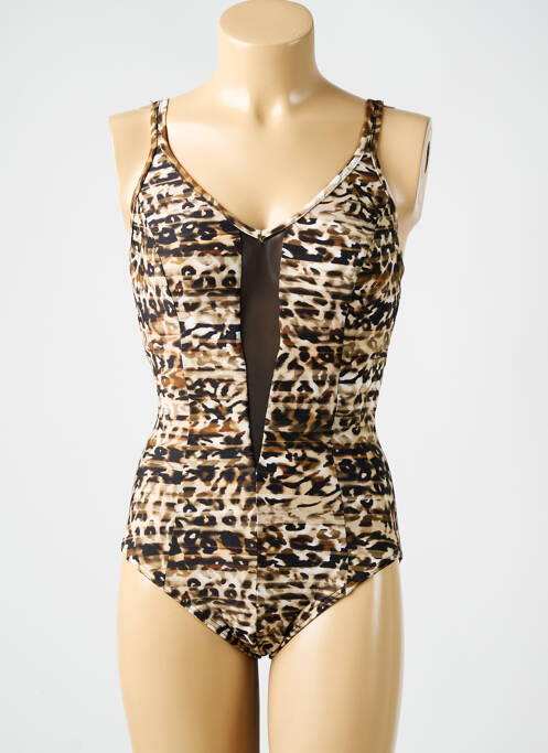 Maillot de bain 1 pièce marron MIRACLESUIT pour femme