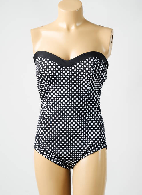 Maillot de bain 1 pièce bretelles élastiquées amovibles haut soutien-gorge moulé noir MIRACLESUIT femme