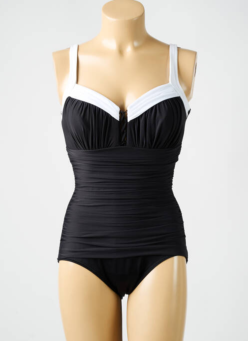 Maillot de bain 1 pièce stretch haut soutien-gorge moulé noir MIRACLESUIT femme