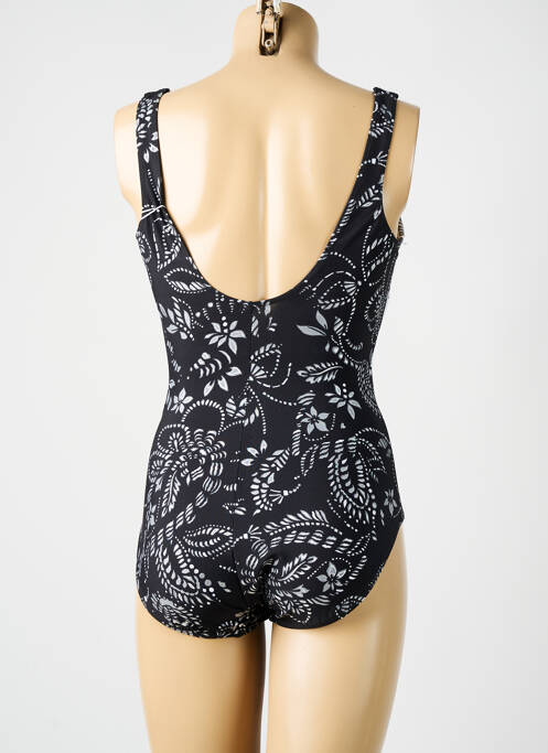 Maillot de bain 1 pièce effet matière satinée haut soutien-gorge moulé noir MIRACLESUIT femme