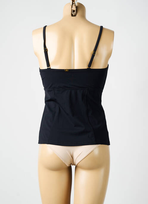 Top de bain bretelles élastiquées amovibles noir AMORESSA femme