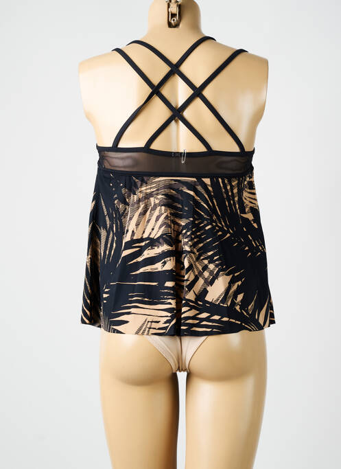 Top de bain imprimé tie and dye noir AMORESSA femme