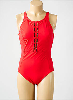 Maillot de bain 1 pièce haut soutien-gorge emboitant haut soutien-gorge emboitant rouge AMORESSA femme