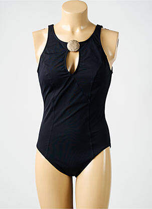 Maillot de bain 1 pièce bretelles élastiquées amovibles haut soutien-gorge moulé noir AMORESSA femme