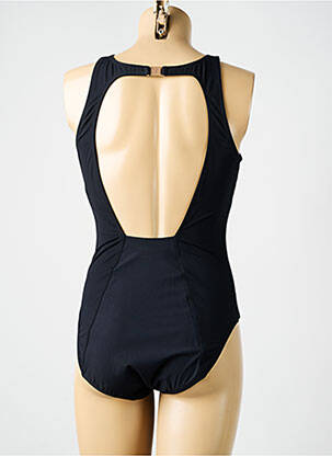 Maillot de bain 1 pièce bretelles élastiquées amovibles haut soutien-gorge moulé noir AMORESSA femme