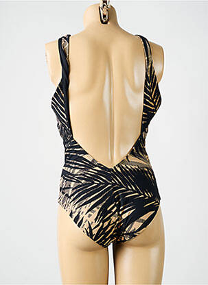 Maillot de bain 1 pièce stretch haut soutien-gorge balconnet noir AMORESSA femme