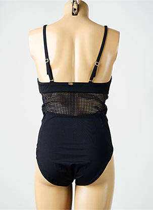 Maillot de bain 1 pièce stretch haut soutien-gorge moulé noir AMORESSA femme