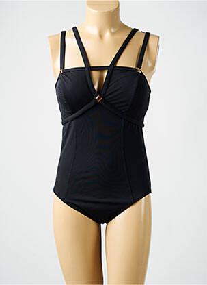 Maillot de bain 1 pièce stretch haut soutien-gorge moulé noir AMORESSA femme