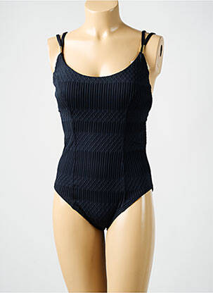 Maillot de bain 1 pièce stretch haut soutien-gorge moulé noir AMORESSA femme