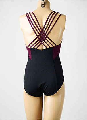 Maillot de bain 1 pièce stretch haut soutien-gorge moulé violet AMORESSA femme