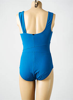 Maillot de bain 1 pièce stretch haut soutien-gorge moulé bleu AMORESSA femme