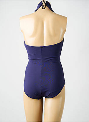 Maillot de bain 1 pièce stretch haut soutien-gorge moulé violet AMORESSA femme