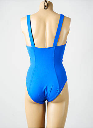 Maillot de bain 1 pièce stretch haut soutien-gorge moulé bleu AMORESSA femme