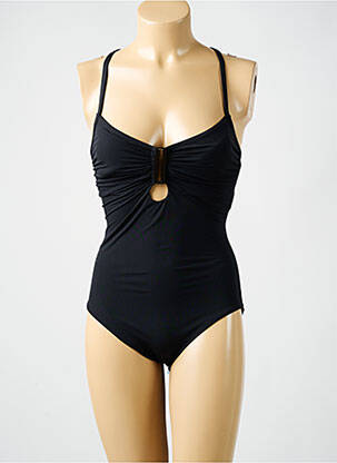 Maillot de bain 1 pièce stretch haut soutien-gorge moulé noir AMORESSA femme