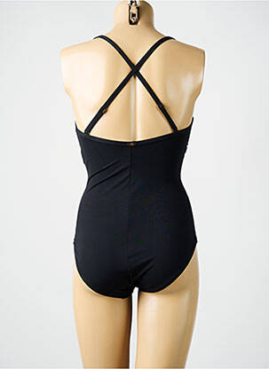 Maillot de bain 1 pièce stretch haut soutien-gorge moulé noir AMORESSA femme