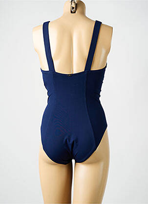 Maillot de bain 1 pièce stretch haut soutien-gorge moulé bleu AMORESSA femme