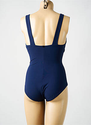 Maillot de bain 1 pièce stretch haut soutien-gorge balconnet bleu AMORESSA femme