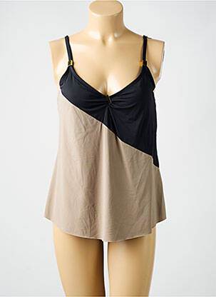 Top de bain stretch marron AMORESSA femme