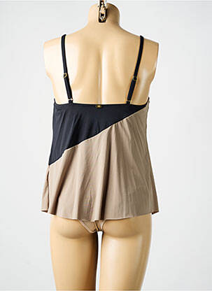 Top de bain stretch marron AMORESSA femme