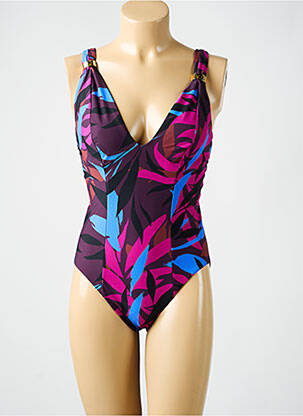 Maillot de bain 1 pièce haut soutien-gorge emboitant haut soutien-gorge emboitant violet AMORESSA femme