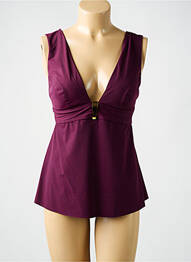 Top de bain stretch violet AMORESSA femme