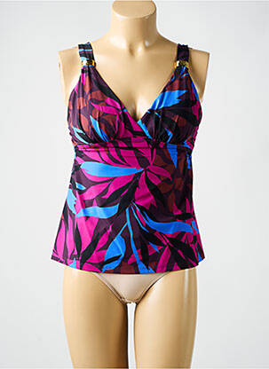 Top de bain imprimé tie and dye violet AMORESSA femme