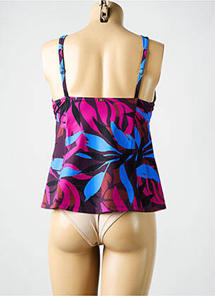 Top de bain imprimé tie and dye violet AMORESSA femme