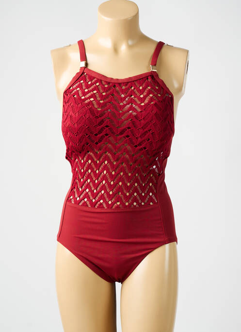 Maillot de bain 1 pièce rouge AMORESSA pour femme