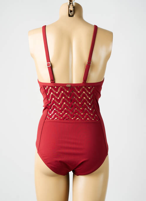 Maillot de bain 1 pièce rouge AMORESSA pour femme