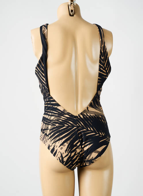 Maillot de bain 1 pièce stretch haut soutien-gorge balconnet noir AMORESSA femme