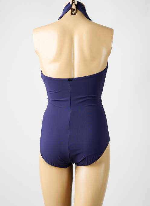 Maillot de bain 1 pièce stretch haut soutien-gorge moulé violet AMORESSA femme