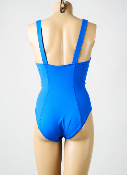 Maillot de bain 1 pièce stretch haut soutien-gorge moulé bleu AMORESSA femme