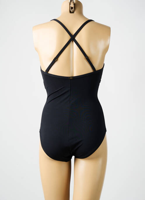 Maillot de bain 1 pièce stretch haut soutien-gorge moulé noir AMORESSA femme