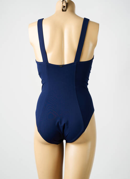 Maillot de bain 1 pièce stretch haut soutien-gorge moulé bleu AMORESSA femme