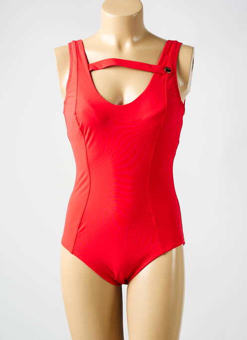 Maillot de bain 1 pièce haut soutien-gorge emboitant haut soutien-gorge emboitant rouge AMORESSA femme