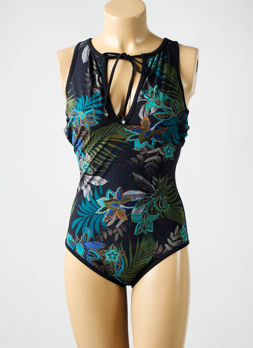 Maillot de bain 1 pièce haut soutien-gorge emboitant haut soutien-gorge emboitant noir AMORESSA femme