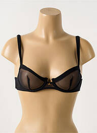 Soutien-gorge légère et transparente haut soutien-gorge emboitant noir AJOUR femme