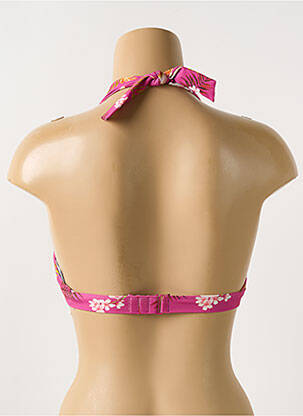 Haut de maillot de bain stretch haut soutien-gorge moulé rose CYELL femme