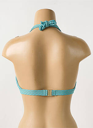 Haut de maillot de bain stretch haut soutien-gorge moulé bleu CYELL femme