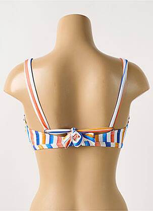 Haut de maillot de bain stretch haut soutien-gorge emboitant bleu CYELL femme