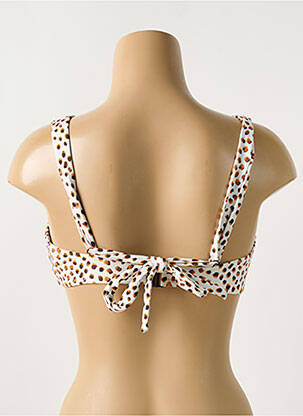 Haut de maillot de bain stretch haut soutien-gorge emboitant beige CYELL femme