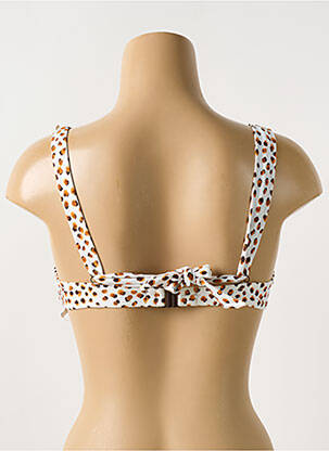 Haut de maillot de bain stretch haut soutien-gorge moulé beige CYELL femme