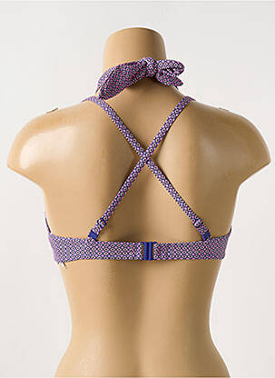 Haut de maillot de bain stretch haut soutien-gorge moulé violet CYELL femme