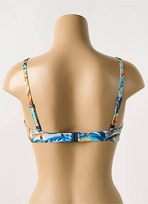 Haut de maillot de bain stretch haut soutien-gorge moulé bleu CYELL femme