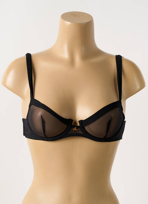 Soutien-gorge légère et transparente haut soutien-gorge emboitant noir AJOUR femme