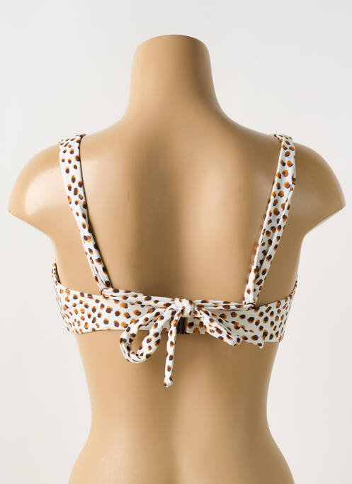 Haut de maillot de bain stretch haut soutien-gorge emboitant beige CYELL femme